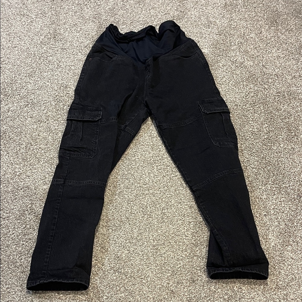 Isabel Maternity Black Straight Leg Pants
